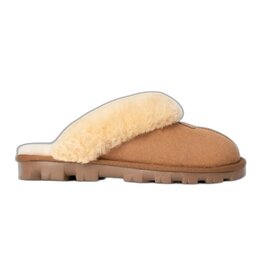 UGG WOMEN'S COQUETTE SLIPPER-CHESTNUT