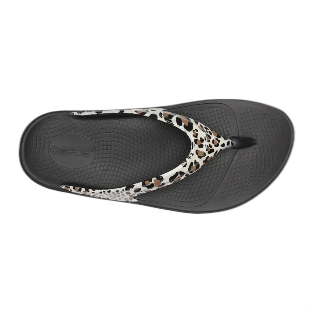 OOFOS OOLALA LIMITED SANDAL-LEOPARD | BEND SHOE CO