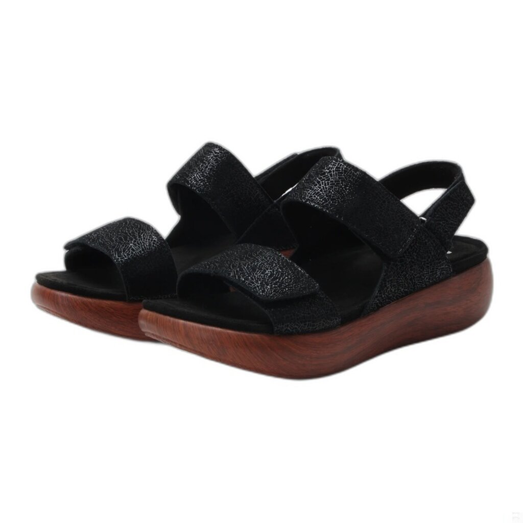 ALEGRIA BAILEE-CRACKLE BLACK | BEND SHOE CO