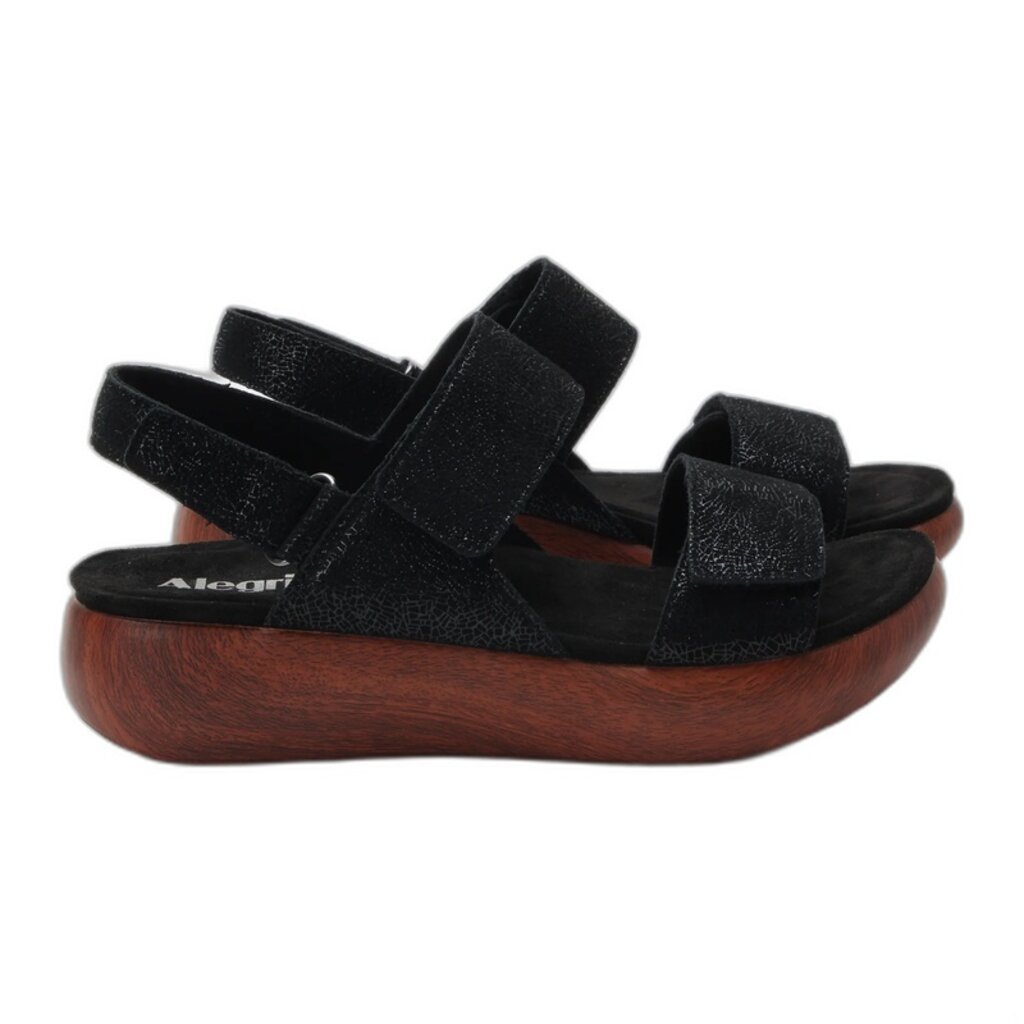 ALEGRIA BAILEE-CRACKLE BLACK | BEND SHOE CO