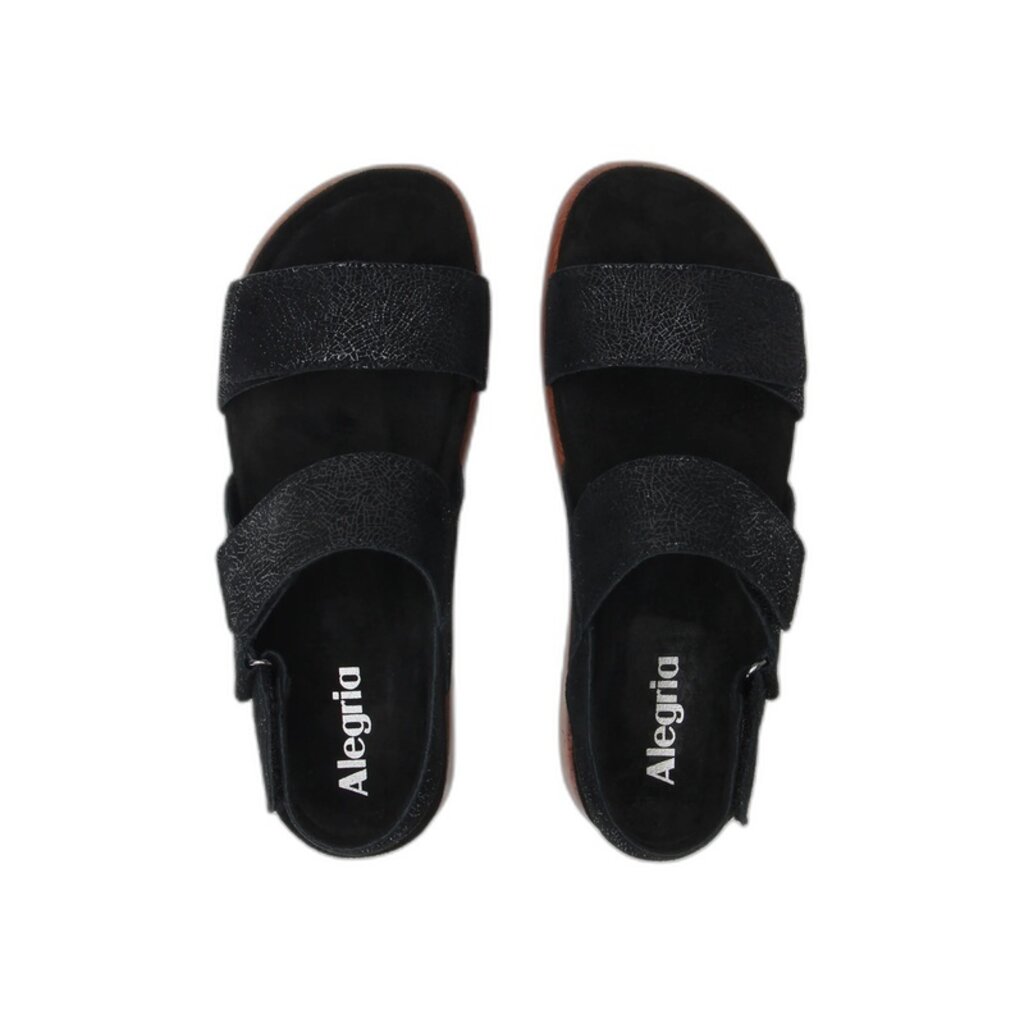 ALEGRIA BAILEE-CRACKLE BLACK | BEND SHOE CO