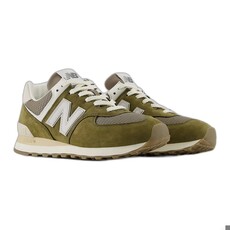 NEW BALANCE UNISEX 574-CALCIUM/DARK SILVER METALLIC | BEND SHOE CO