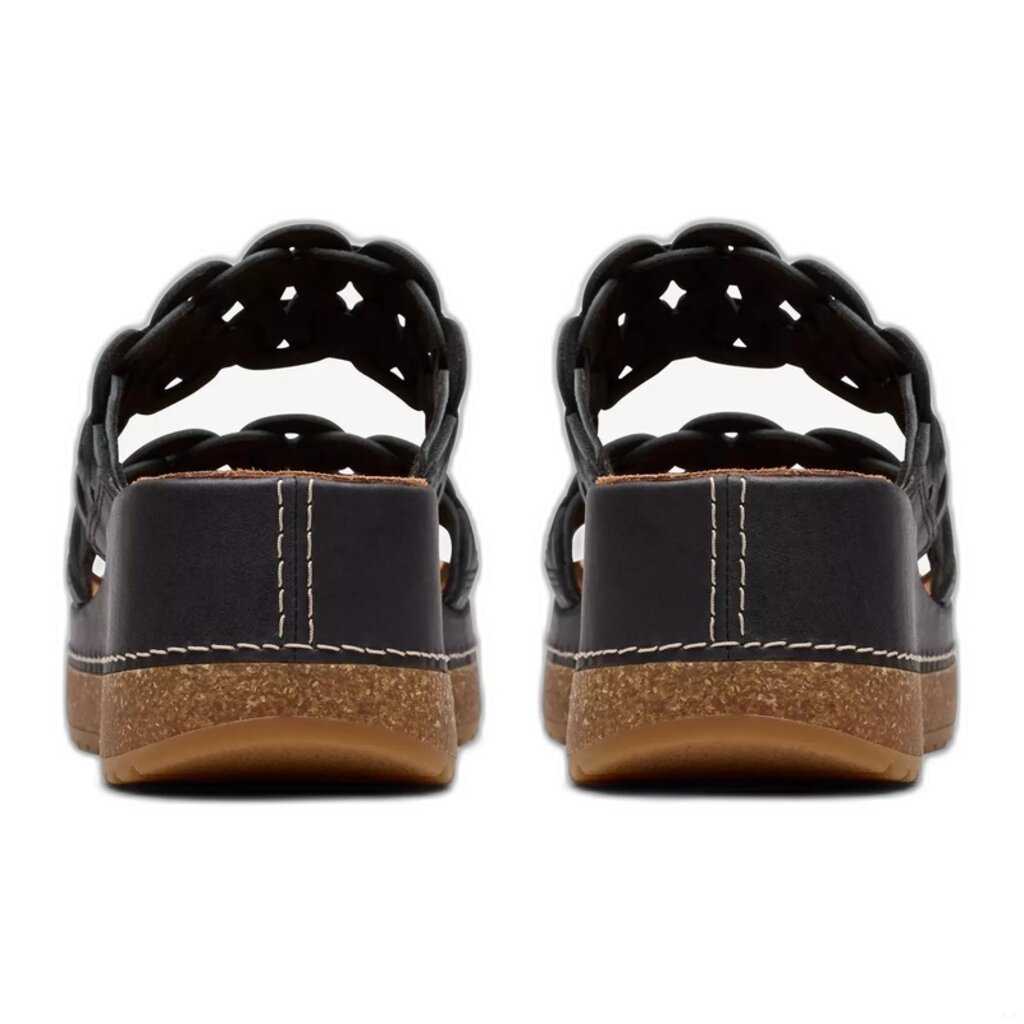 CLARKS WOMEN'S KASSANDA MULE-BLACK COMBI | BEND SHOE CO