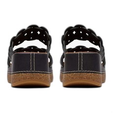 CLARKS WOMEN'S KASSANDA MULE-BLACK COMBI | BEND SHOE CO