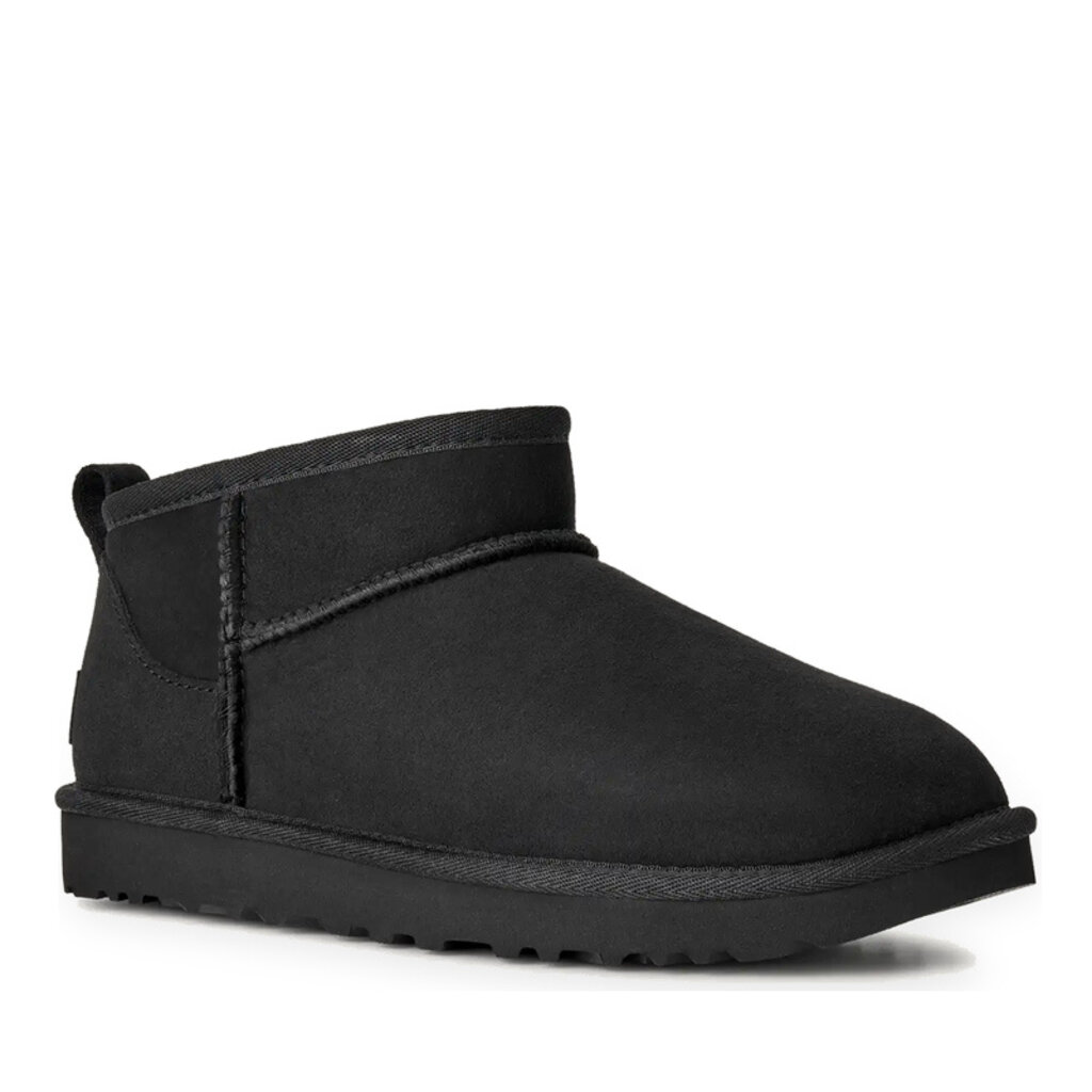 UGG WOMEN'S CLASSIC ULTRA MINI BOOT-BLACK