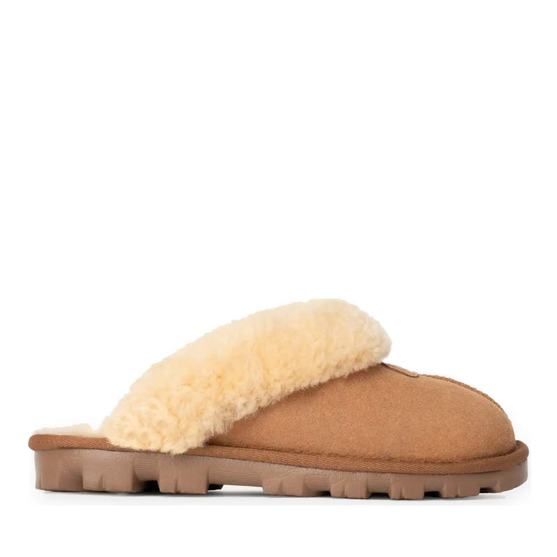UGG WOMEN'S COQUETTE SLIPPER-CHESTNUT
