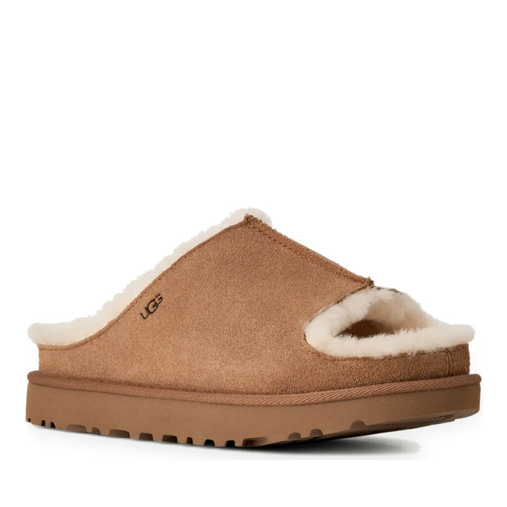 UGG WOMEN'S GREENPORT SLIDE-CHESTNUT