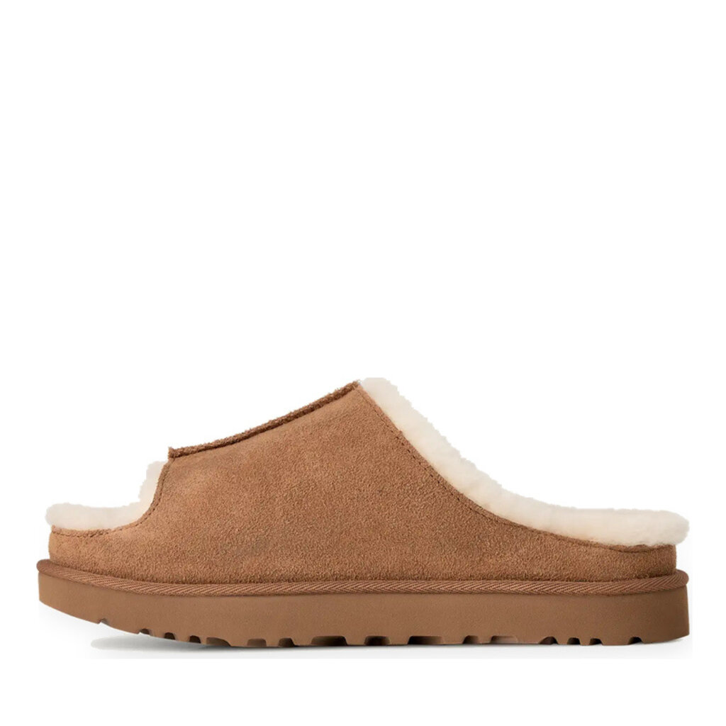 UGG WOMEN'S GREENPORT SLIDE-CHESTNUT