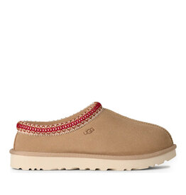 UGG WOMEN'S TASMAN II SLIPPER-SAND/DARK CHERRY