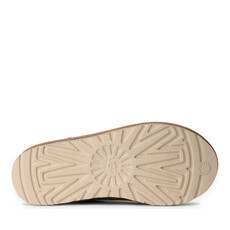 UGG WOMEN'S TASMAN II SLIPPER-SAND/DARK CHERRY