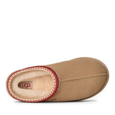 UGG WOMEN'S TASMAN II SLIPPER-SAND/DARK CHERRY