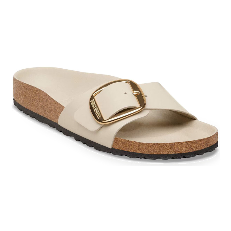 BIRKENSTOCK MADRID BIG BUCKLE LEATHER HIGH SHINE-OYSTER