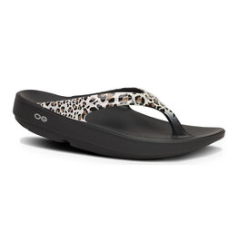 OOFOS OOLALA LIMITED SANDAL-LEOPARD