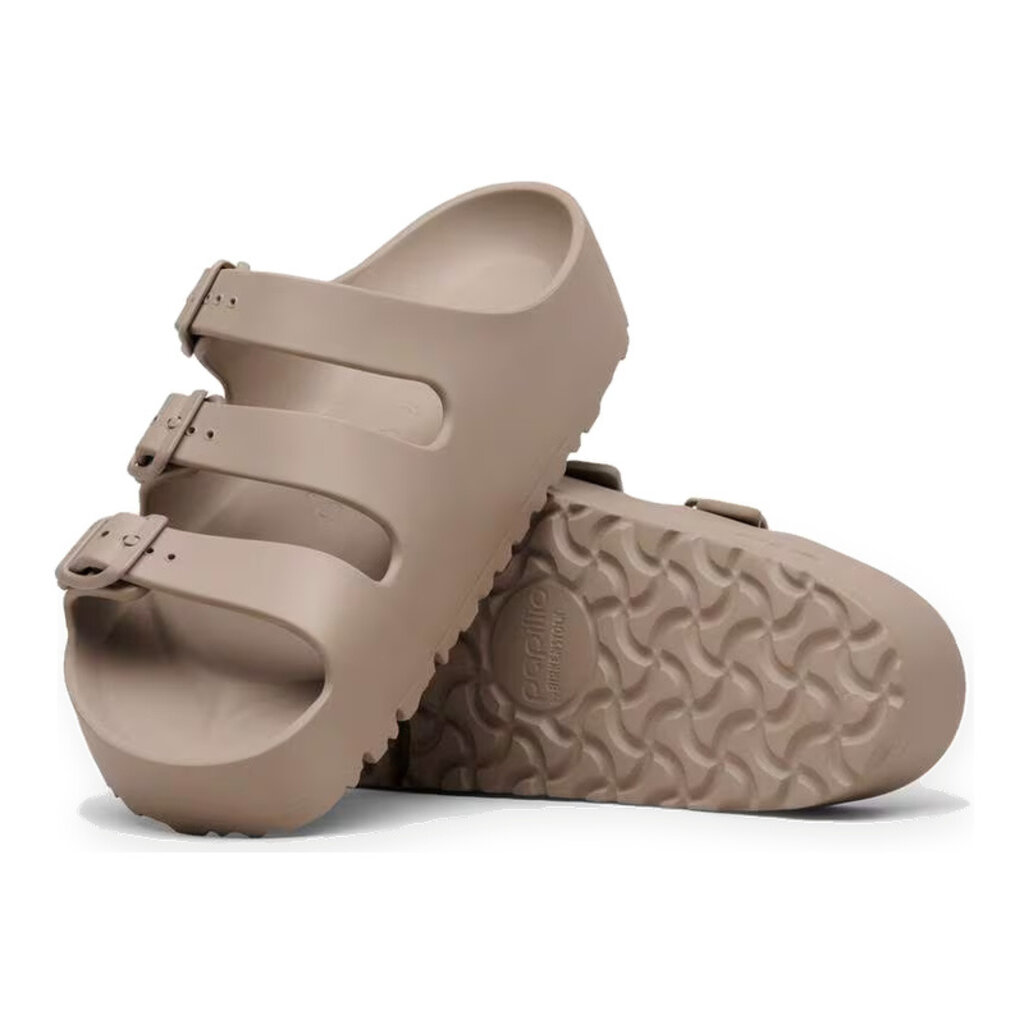BIRKENSTOCK FLORIDA III FLEX PLATFORM EVA-GRAY TAUPE | BEND SHOE CO