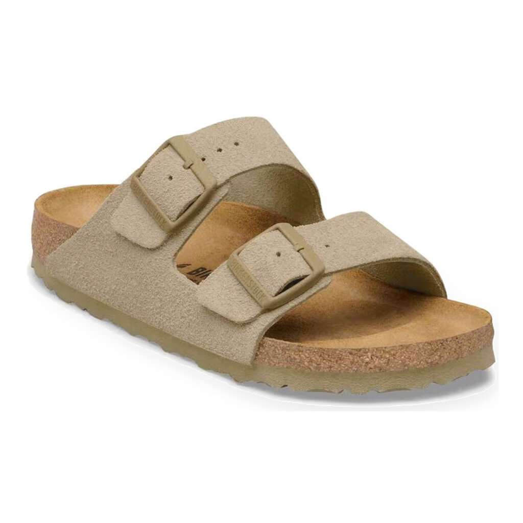 BIRKENSTOCK ARIZONA SUEDE-FADED KHAKI | BEND SHOE CO