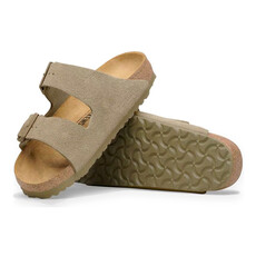 BIRKENSTOCK ARIZONA SUEDE-FADED KHAKI | BEND SHOE CO