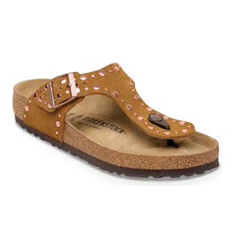 BIRKENSTOCK GIZEH RIVETS SUEDE-MINK