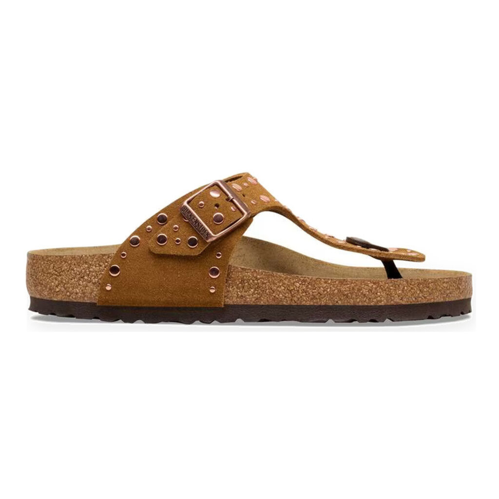 BIRKENSTOCK GIZEH RIVETS SUEDE-MINK | BEND SHOE CO