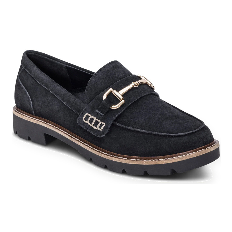 AETREX WOMEN'S COLLETTE-BLACK SUEDE