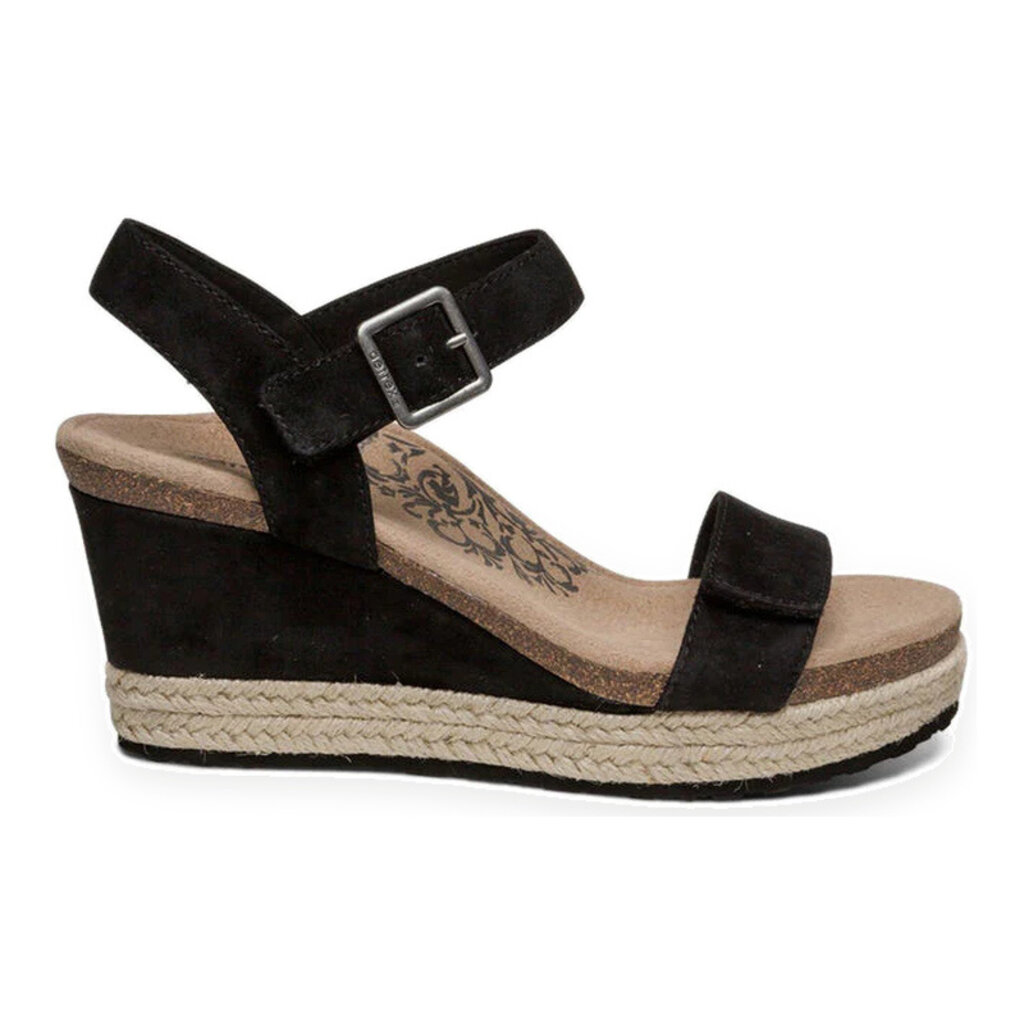 AETREX WOMEN'S SYDNEY-BLACK SUEDE | BEND SHOE CO