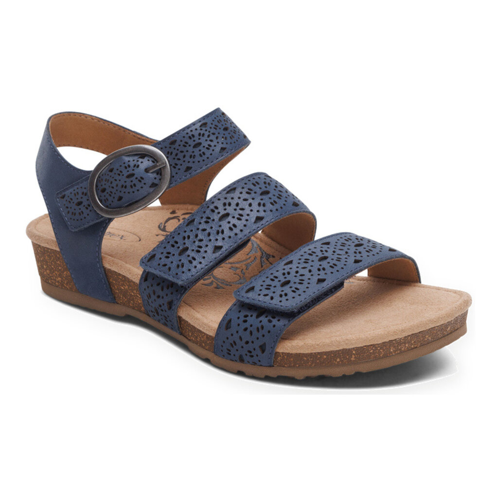 AETREX WOMEN'S LILLY-NAVY CUTOUT | BEND SHOE CO