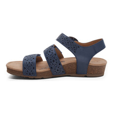 AETREX WOMEN'S LILLY-NAVY CUTOUT | BEND SHOE CO
