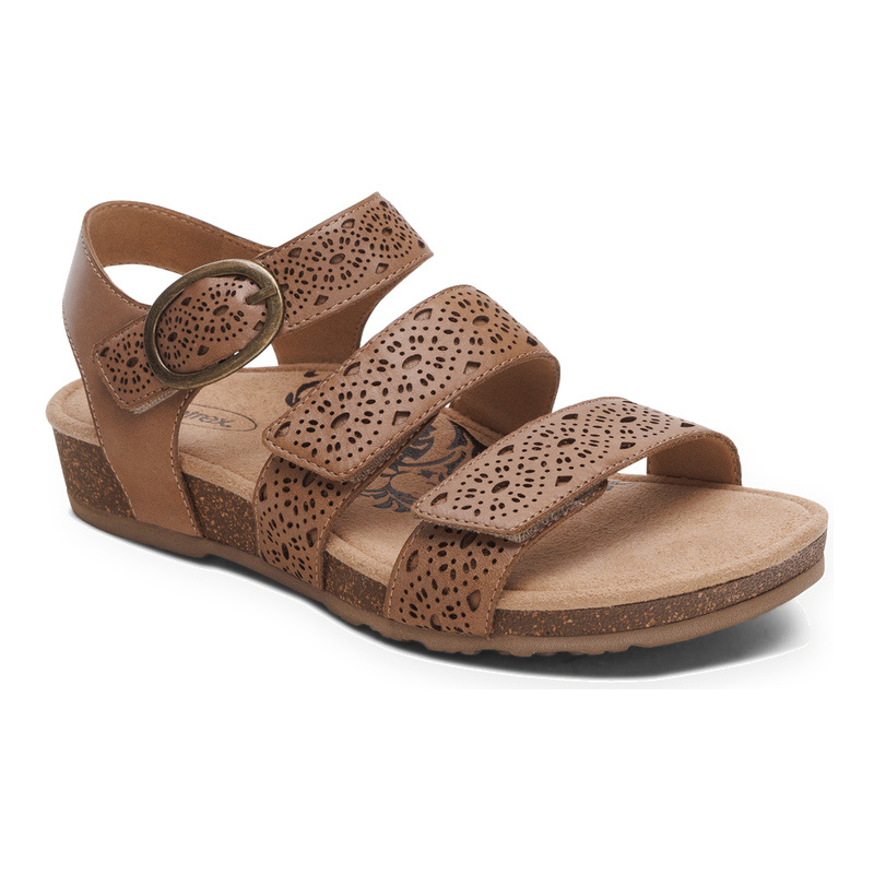 AETREX WOMEN'S LILLY-TAUPE CUTOUT
