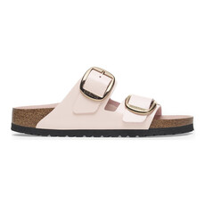 BIRKENSTOCK ARIZONA BIG BUCKLE HIGH SHINE LEATHER-LIGHT ROSE | BEND SHOE CO