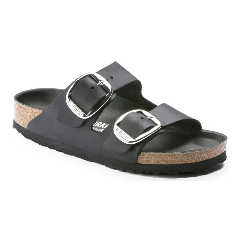 BIRKENSTOCK ARIZONA BIG BUCKLE OILED LEATHER-BLACK
