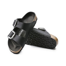 BIRKENSTOCK ARIZONA BIG BUCKLE OILED LEATHER-BLACK | BEND SHOE CO