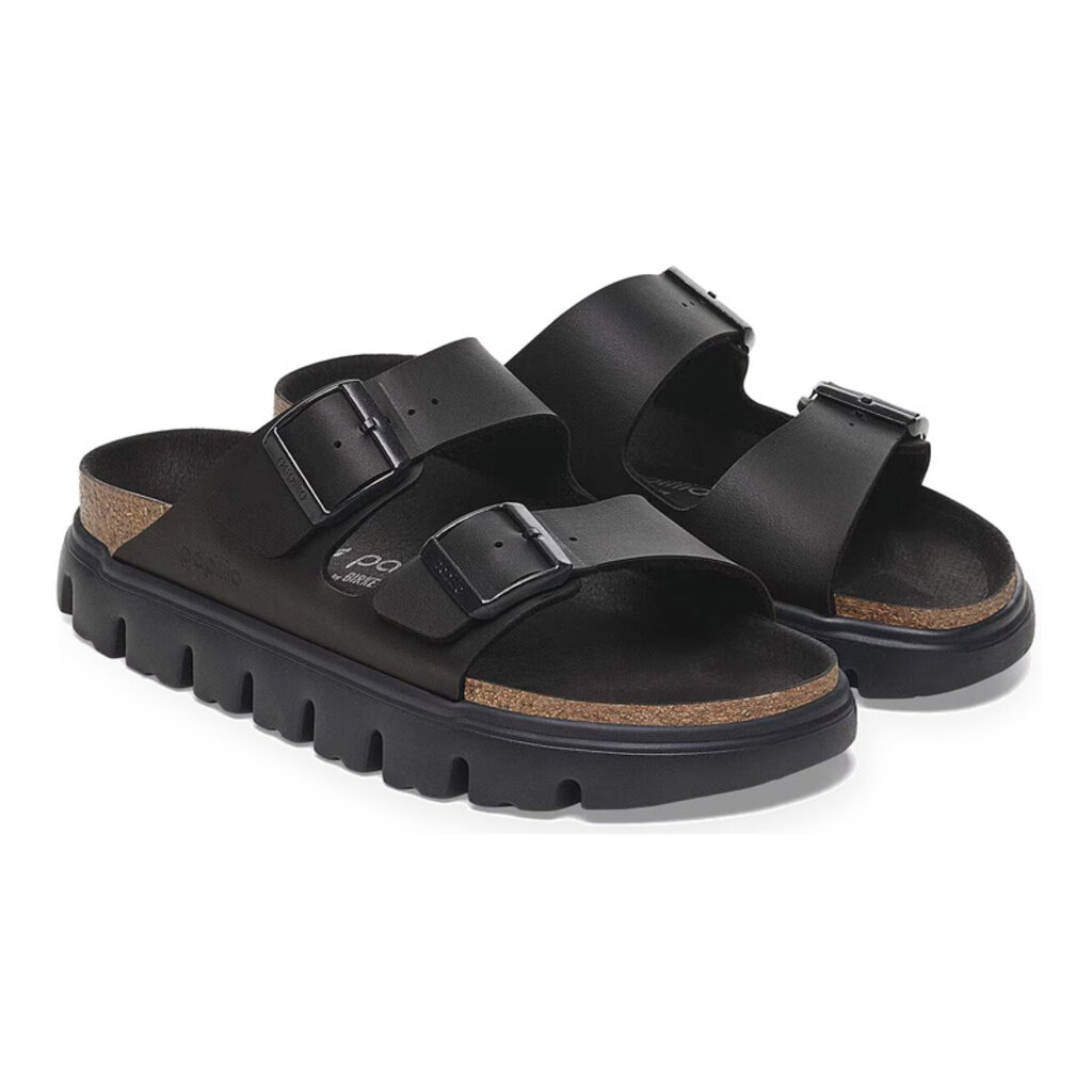 BIRKENSTOCK ARIZONA CHUNKY BIRKO-FLOR-BLACK | BEND SHOE CO
