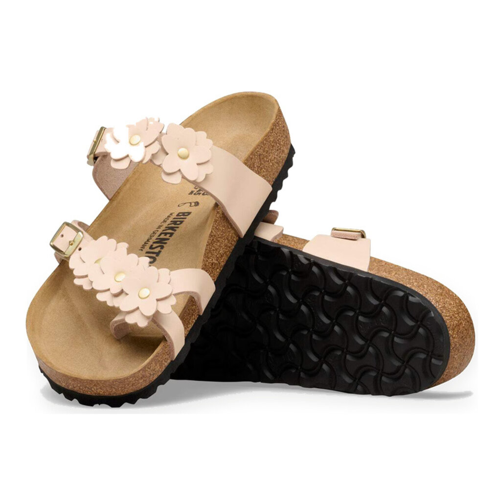BIRKENSTOCK MAYARI FLOWERS LEATHER-LIGHT ROSE | BEND SHOE CO