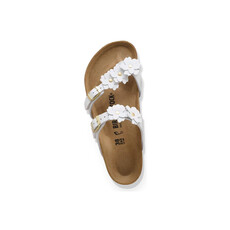 BIRKENSTOCK MAYARI FLOWERS LEATHER-WHITE | BEND SHOE CO
