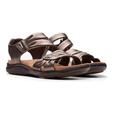 CLARKS WOMEN'S KITLY AVE LEATHER-BRONZE | BEND SHOE CO