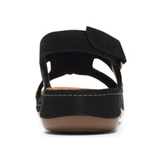 CLARKS WOMEN'S CECILY SUN-BLACK NUBUCK | BEND SHOE CO