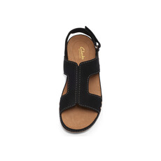 CLARKS WOMEN'S CECILY SUN-BLACK NUBUCK | BEND SHOE CO