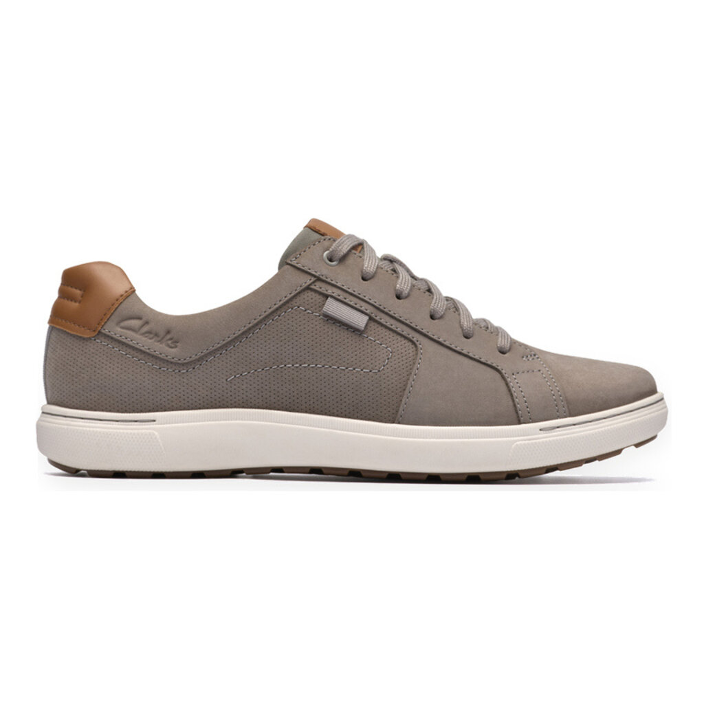 CLARKS MEN'S MAPSTONE NUBUCK-LACE GREY | BEND SHOE CO