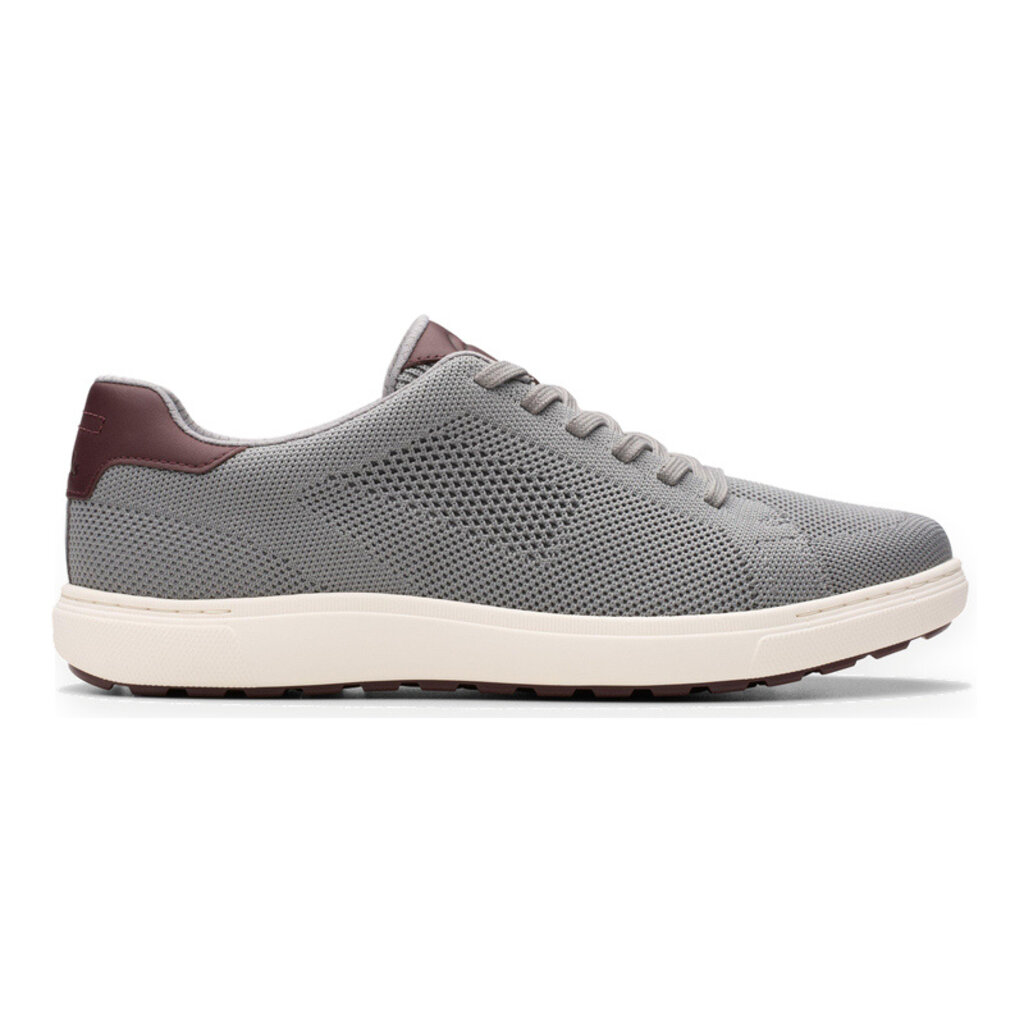 CLARKS MEN'S MAPSTONE LACE-GREY KNIT | BEND SHOE CO