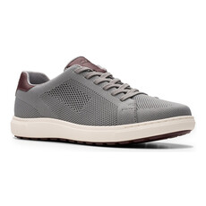 CLARKS MEN'S MAPSTONE LACE-GREY KNIT | BEND SHOE CO