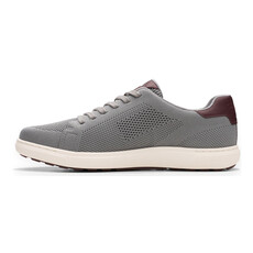 CLARKS MEN'S MAPSTONE LACE-GREY KNIT | BEND SHOE CO