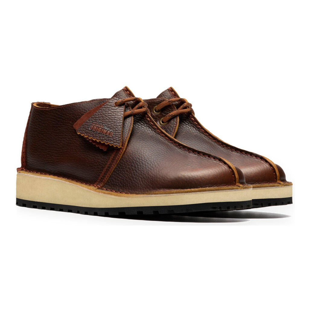 CLARKS MEN'S TREK SCOUT LEATHER-NUT BROWN