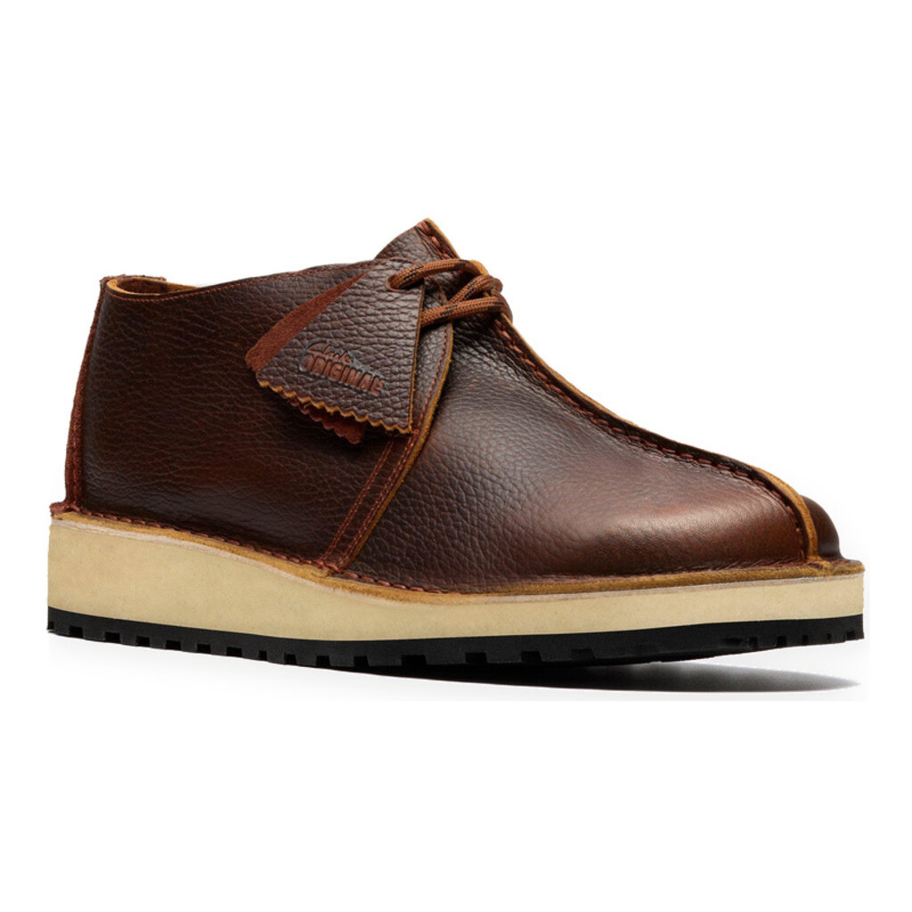 CLARKS MEN'S TREK SCOUT LEATHER-NUT BROWN
