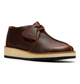 CLARKS MEN'S TREK SCOUT LEATHER-NUT BROWN