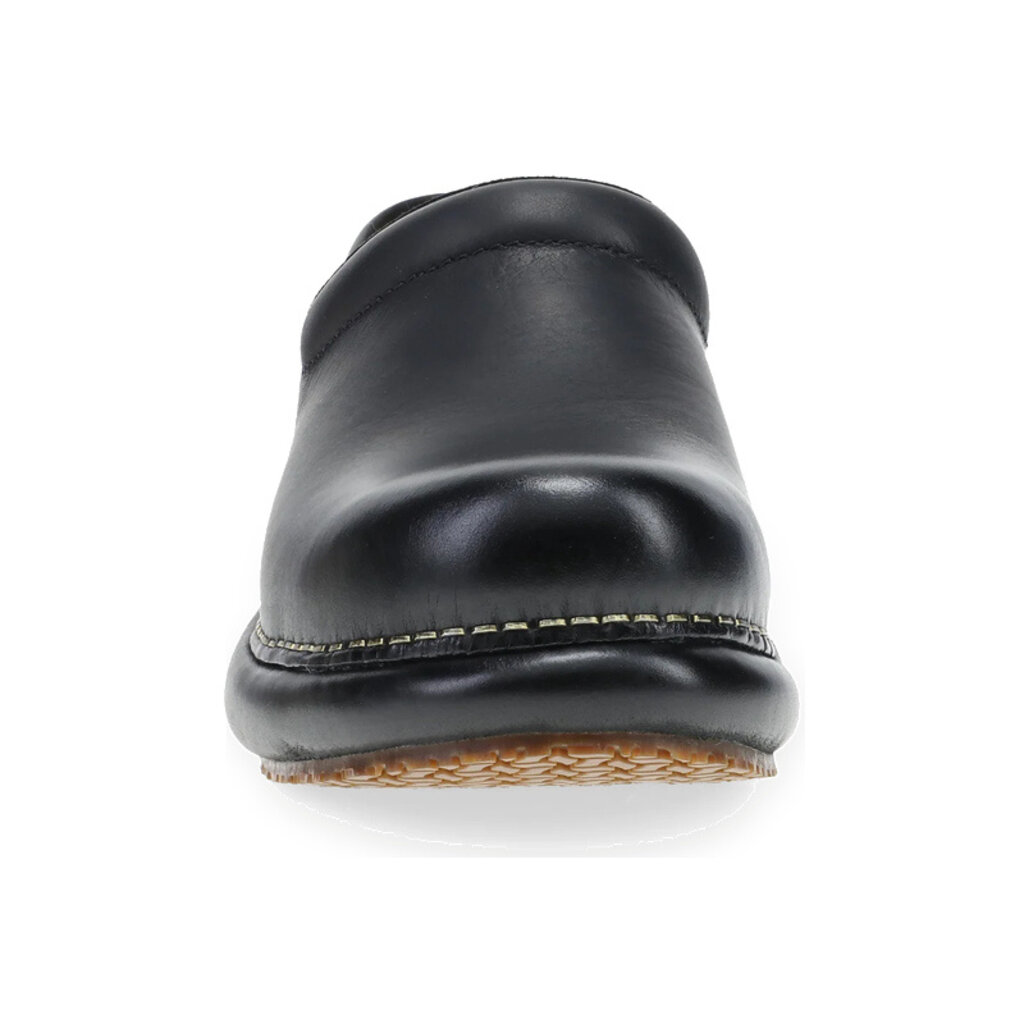 DANSKO WOMEN'S PLATFORM PRO CLOG BURNISHED NUBUCK-BLACK | BEND SHOE CO