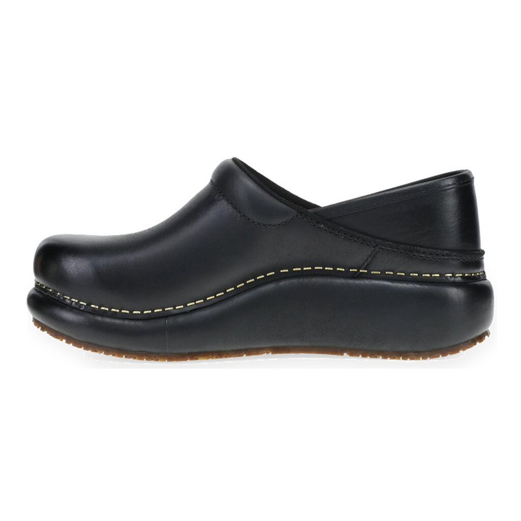 DANSKO WOMEN'S PLATFORM PRO CLOG BURNISHED NUBUCK-BLACK | BEND SHOE CO