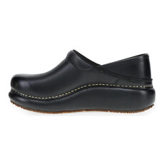 DANSKO WOMEN'S PLATFORM PRO CLOG BURNISHED NUBUCK-BLACK | BEND SHOE CO
