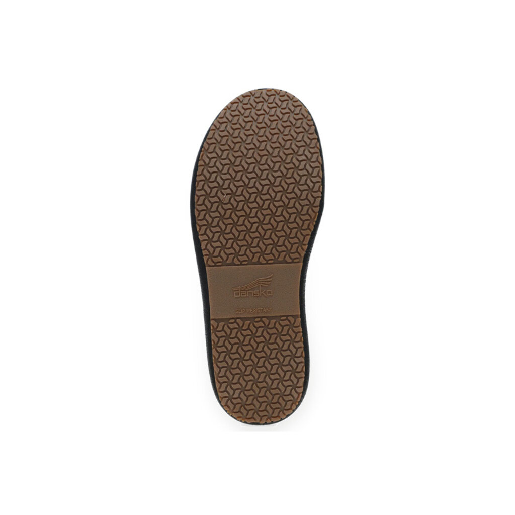 DANSKO WOMEN'S PLATFORM PRO CLOG BURNISHED NUBUCK-BLACK | BEND SHOE CO