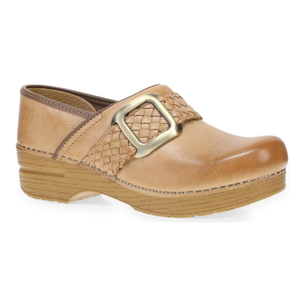 DANSKO WOMEN'S PRO BRAIDED CLOG-HONEY DISTRESSED | BEND SHOE CO