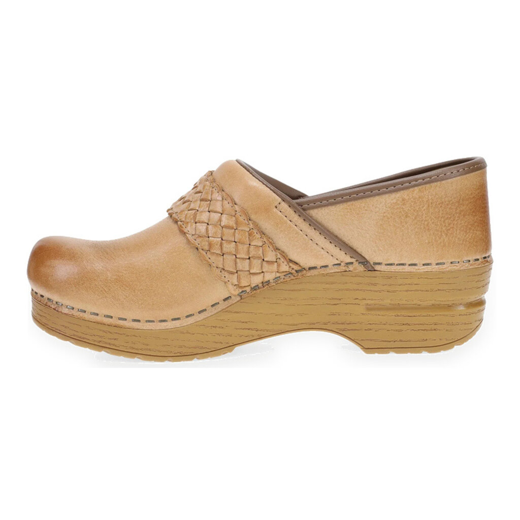 DANSKO WOMEN'S PRO BRAIDED CLOG-HONEY DISTRESSED | BEND SHOE CO