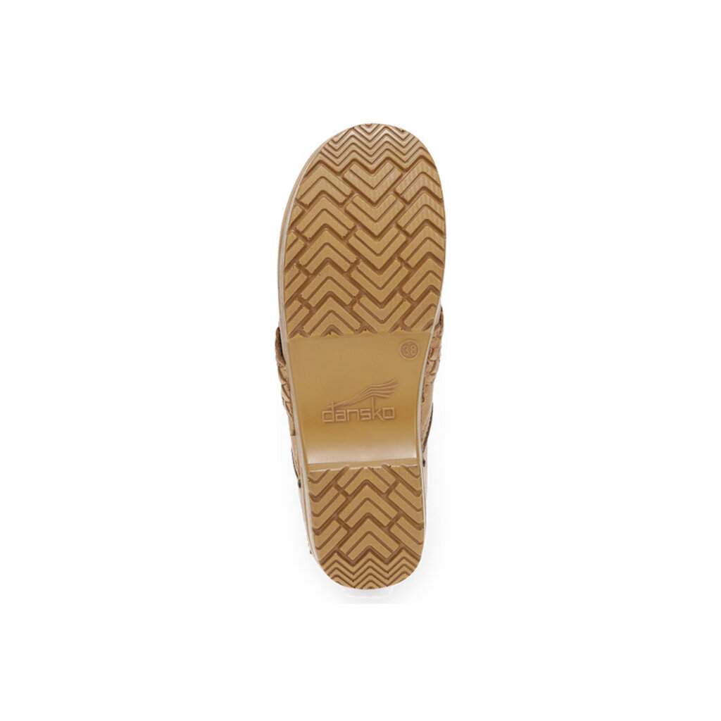 DANSKO WOMEN'S PRO BRAIDED CLOG-HONEY DISTRESSED | BEND SHOE CO
